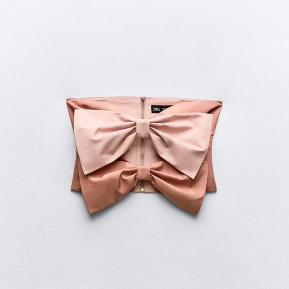 Ultra rare Zara bow tube top
